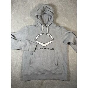 EvoShield Baseball Sport Men's L/S Hoodie* Sweatshirt Sz M Gray Drawing athletic